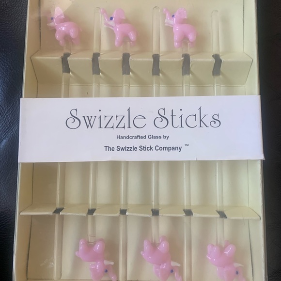 Swizzle Sticks pink elephant stirrers - Picture 4 of 5